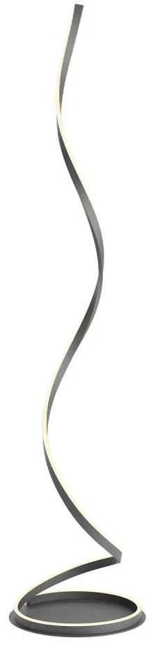 Redo 01-4283 - LED stmievateľná stojacia lampa SCROLL LED/30W/230V čierna