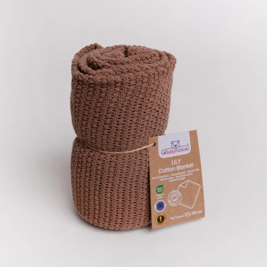 Babymatex Detská deka Lili mokka, 75 x 100 cm