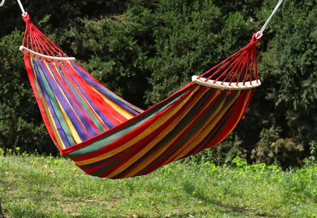Závesná sieť pre dve osoby červená 400257A