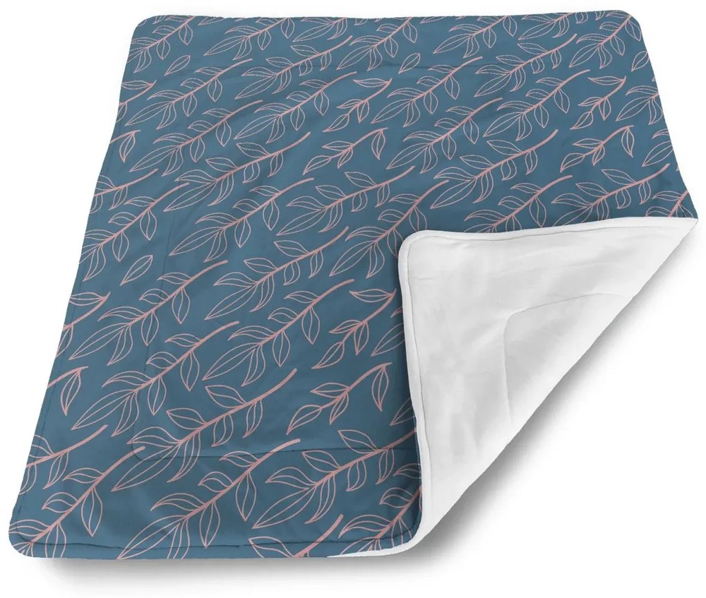 Sablio Deka pre bábätko Ružové maľované lístky - 80x100 cm