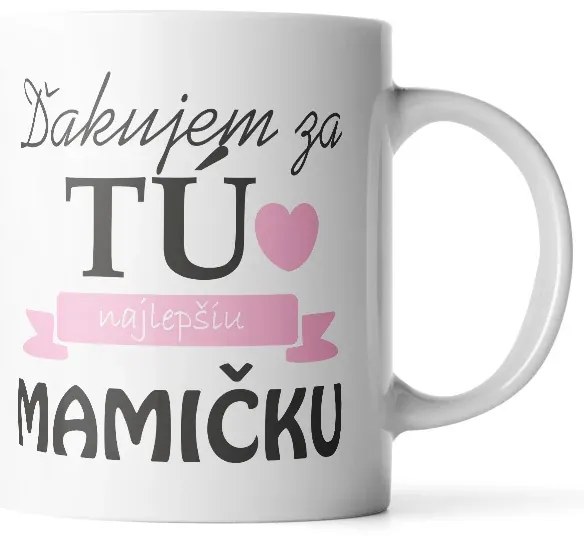 Sablio Hrnček Ďakujem za tú najlepšiu mamičku - 890 ml - XXL