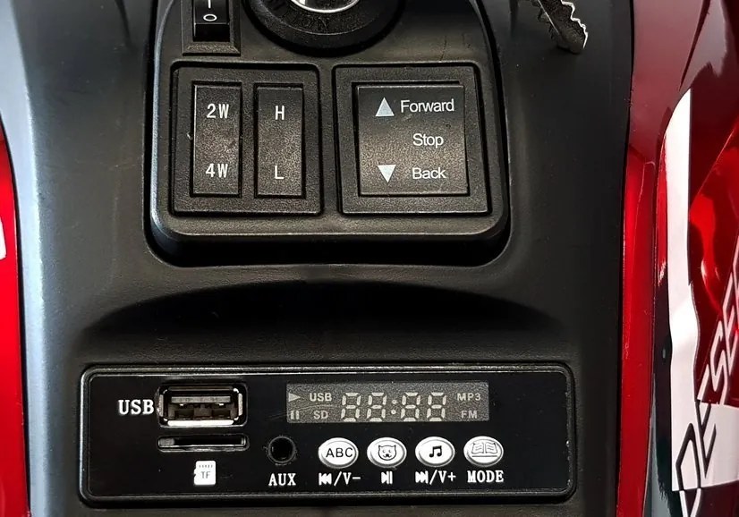 LEAN CARS Nabíjateľná štvorkolka XMX607 Červená farba