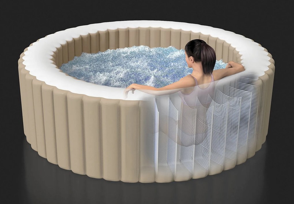 INTEX Nafukovacia vírivka Pure spa pre 4 osoby (bublinky + masáž) 800L