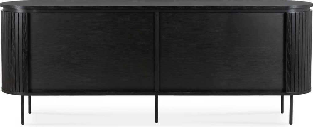 Komoda Beck 200 cm čierna