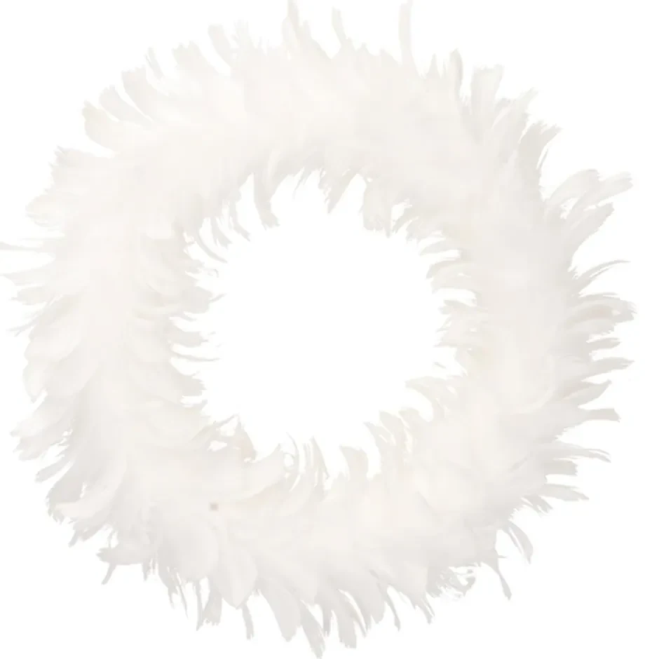 Vosteen Biely veniec z peria Timor Variant: 20cm