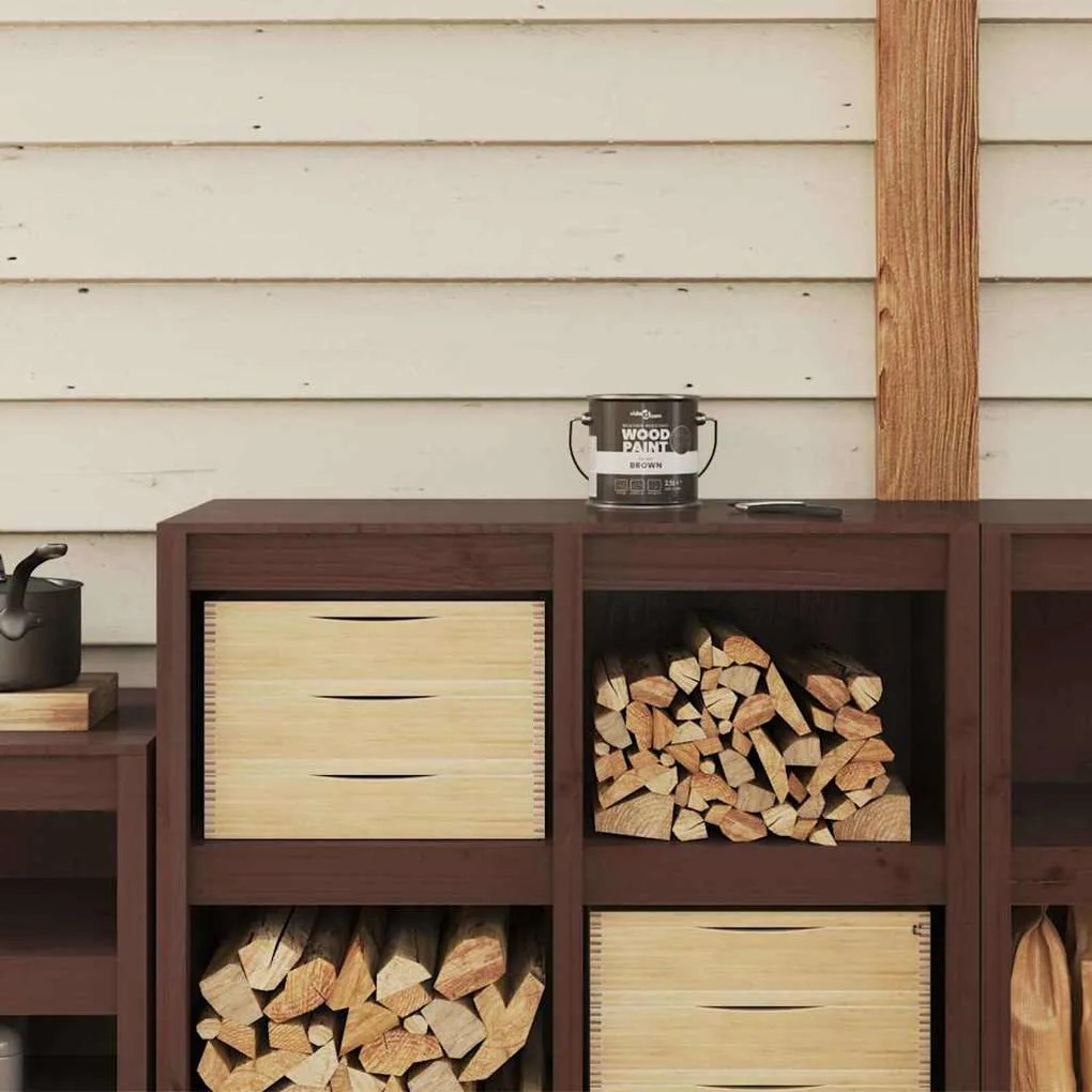 Farba na drevo Hnedá 16,5 x 16,5 x 15,9 cm Tlač na stenu 4008540