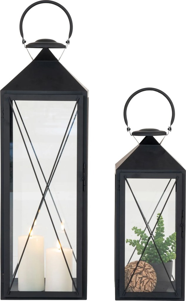 Set 2 ks lampášov Cudeliaora (čierna). Akcia -15%. Vlastná spoľahlivá doprava až k Vám domov. 1146566