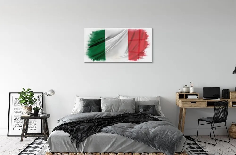 Sklenený obraz flag taliansko 100x50 cm