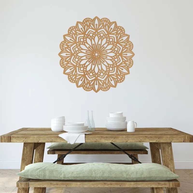 Drevená mandala Harmónia – Elegantná dekorácia na stenu | SENTOP HDF0252