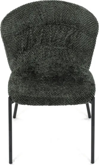 Jedálenská stolička bouclé, zelená CT-W1077 GRN2