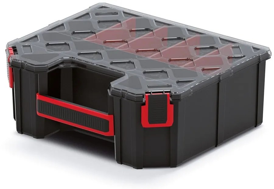 Kufríkový organizér 28,4 × 24,3 × 10,5 cm II, prepážky, čierna
