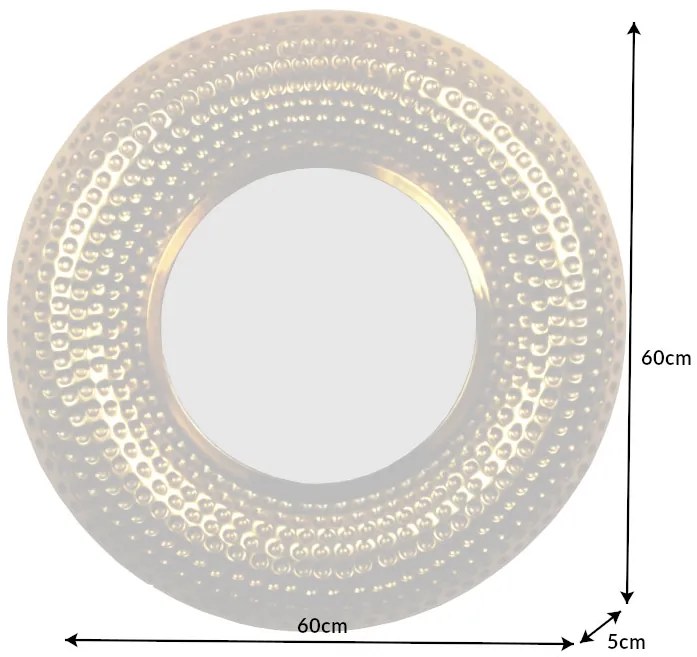 Nástenné zrkadlo Alijah 60 cm zlaté