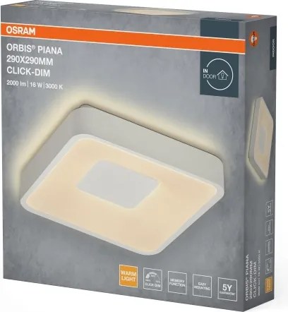 Osram - LED stmievateľné stropné svietidlo ORBIS PIANA LED/16W/230V 29x29 cm biela