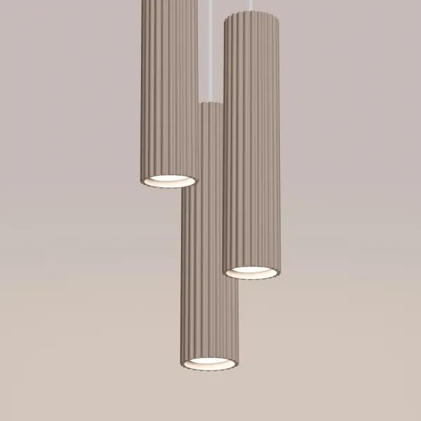 BRILAGI - LED závesný luster CRESTO 3xGU10/10W/230V taupe