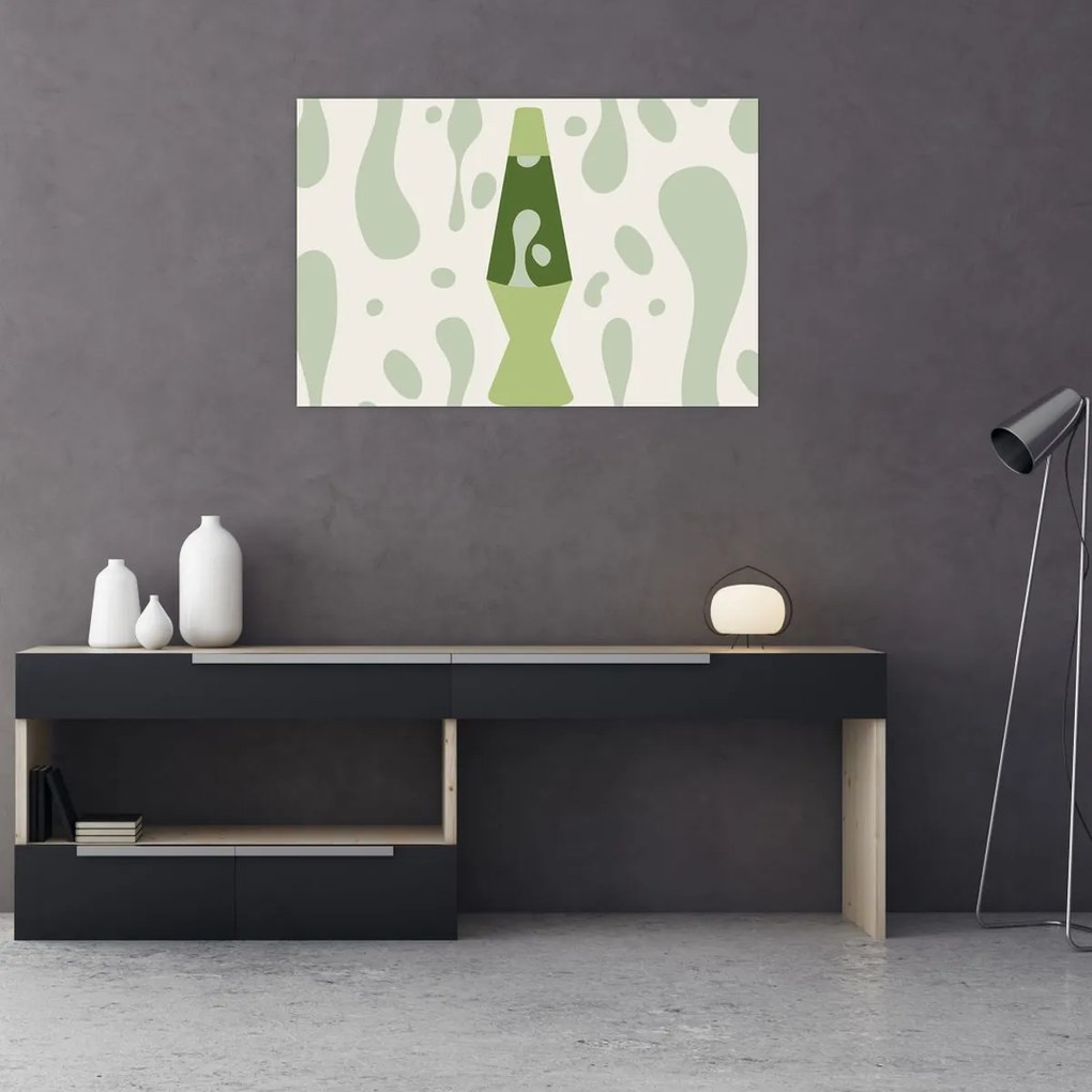 Obraz - Hippies, lávová lampa (90x60 cm)