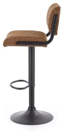 Barová stolička 109x46 cm čierna/hnedá