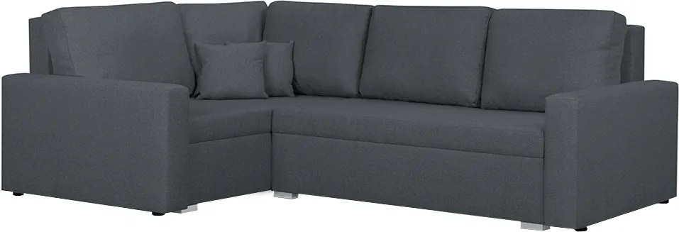 Sedacia súprava, sivá, ľavá, MILOR