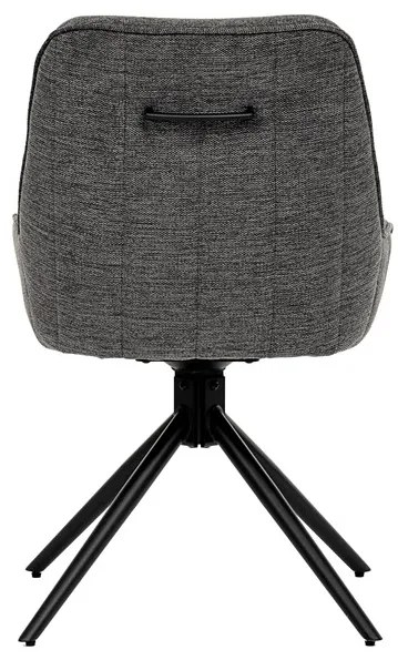 BONTEC Jedálenská stolička, sivá, látka, HC-535 GREY2 Farba: Šedá