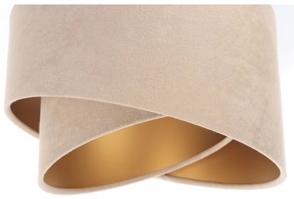 Luster na lanku GALAXY 3xE27/60W/230V béžová/zlatá