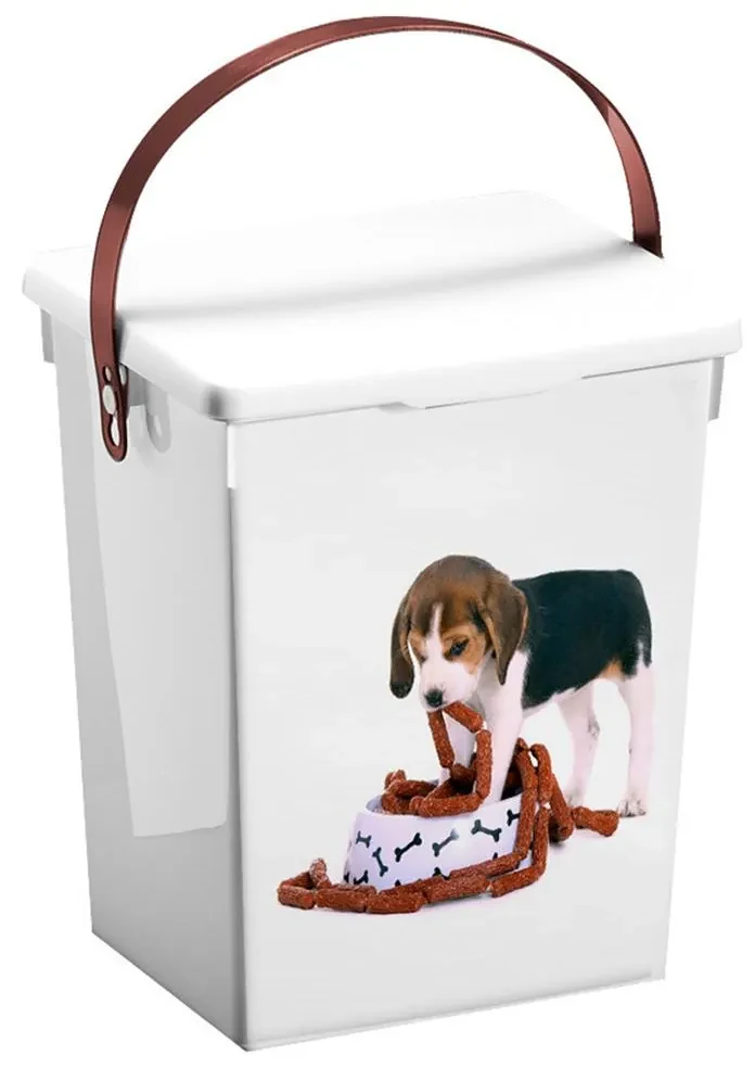 Úložný box Dog, 18x23,5x16,5 cm, biela