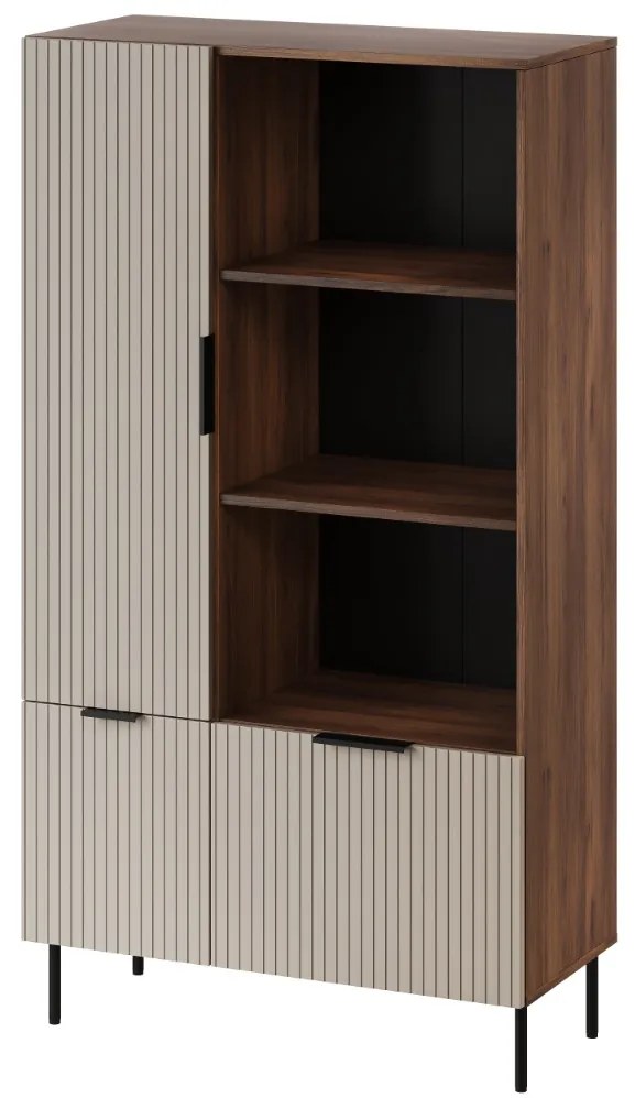 NÍZKA VITRÍNA FLORENCE WARMSKÝ ORECH / KAŠMÍR 90 cm