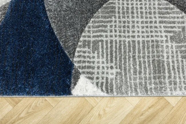 Koberec Kandy N390A sivý / modrý