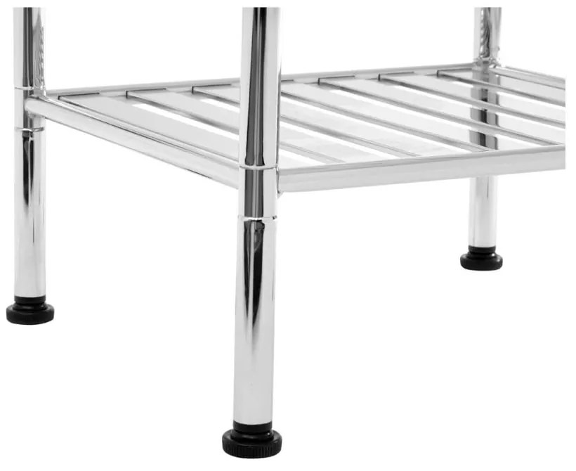 Kúpeľňový regál v striebornej farbe 34x80 cm – Premier Housewares