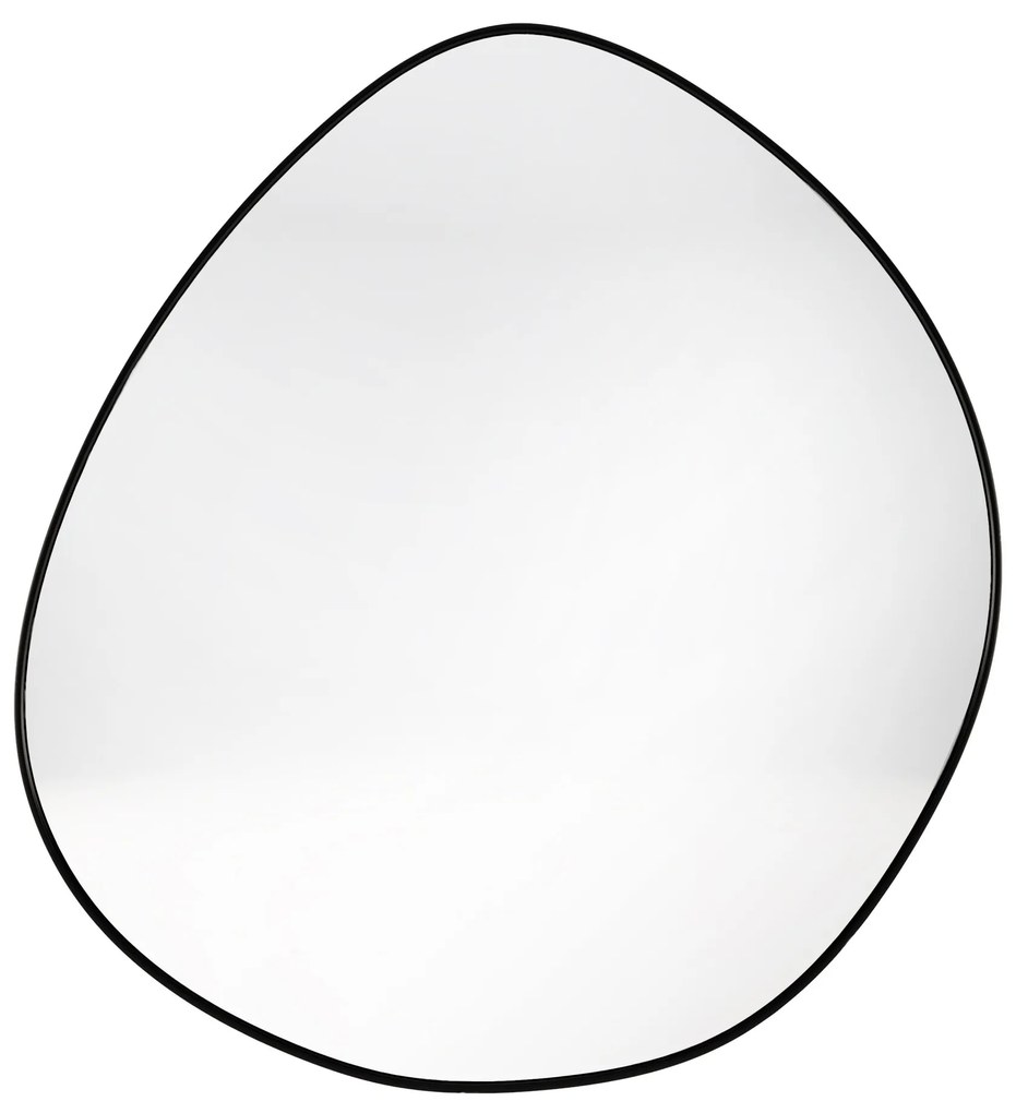 Dekorativní nástěnné zrcadlo Alonzo 64x60 cm černé