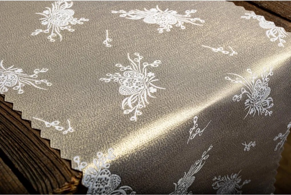 Dekorstudio Luxusný Veľkonočný behúň na stôl - zlatý WZ3