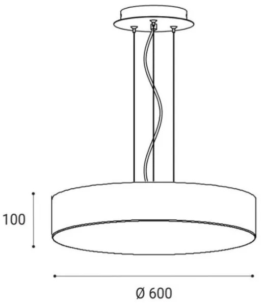 LED2 - LED Luster na lanku MONO LED/60W/230V 3000/4000K biela