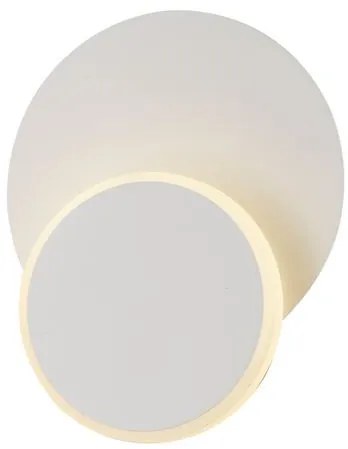 ITALUX LED stropné / nástenné moderné osvetlenie SENATO, okrúhle, biele