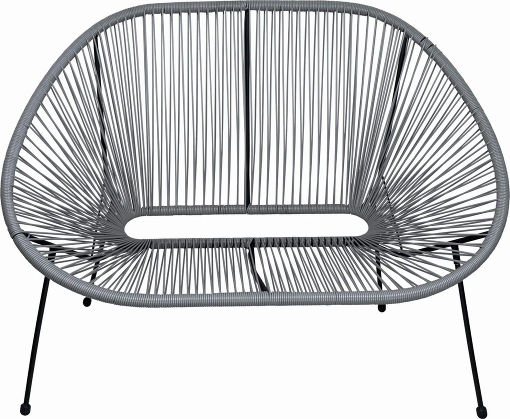 Záhradná lavička ACAPULCO - šedá