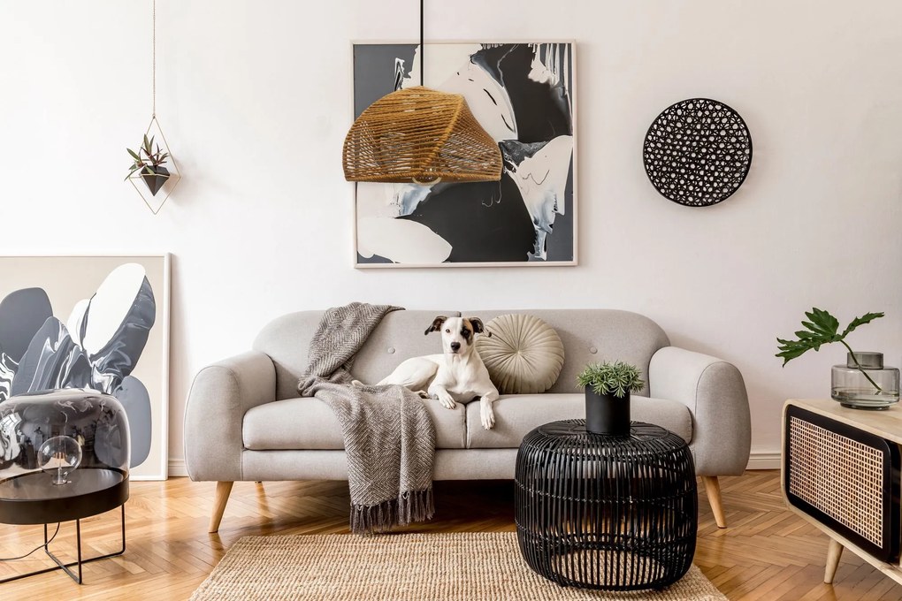 Toolight Toolight, stropné svietidlo 1xE27 APP1316-1CP, hnedá, OSW-00947