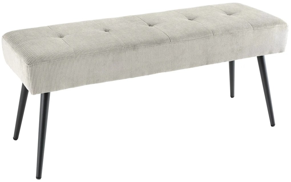 Lavička Boutique 100cm svetlošedá šnúra