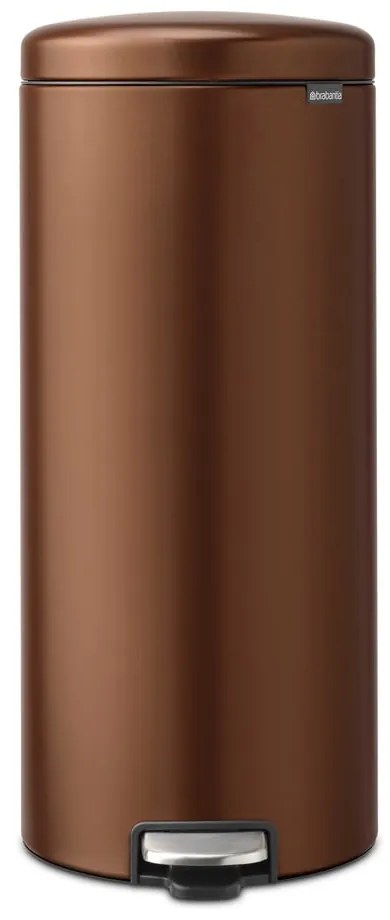 Nášľapný oceľový odpadkový kôš v bronzovej farbe 30 l NewIcon – Brabantia