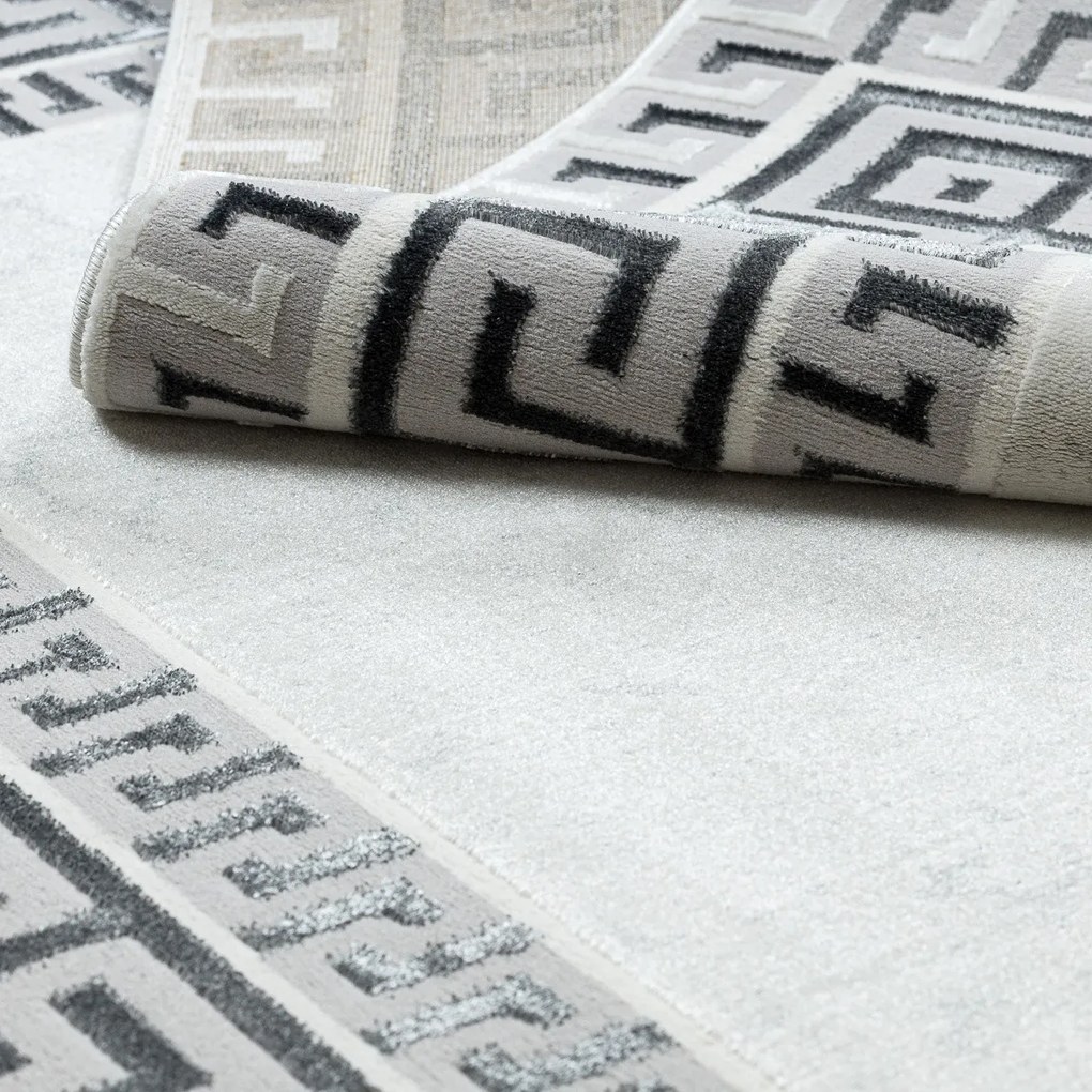 Dywany Łuszczów, Kusový koberec Allure 1960 white/grey, 80x150, šedá, kancelária