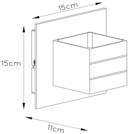 Lucide 17282/11/12 - Nástenné svietidlo BOK 1xG9/40W/230V