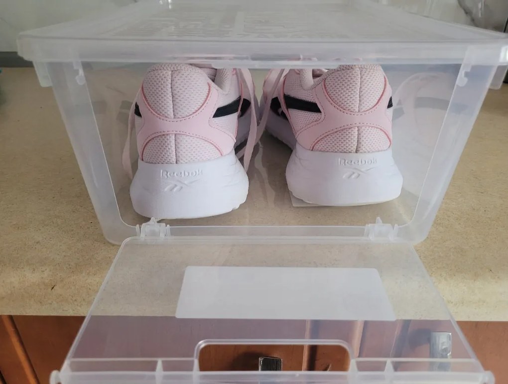 Box na topánky s vekom, na pánske topánky s bočným otváraním KEN - 39 x 26 x 13 cm