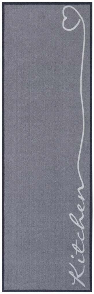 Hanse Home, Koberec behúň Cook & Clean 105393 Grey, 50x150, šedá, kuchyňa