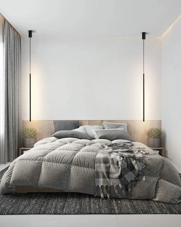 Toolight Toolight, LED stropné svietidlo 100cm 13W 4000K APP1413-C, čierna matná, OSW-00964