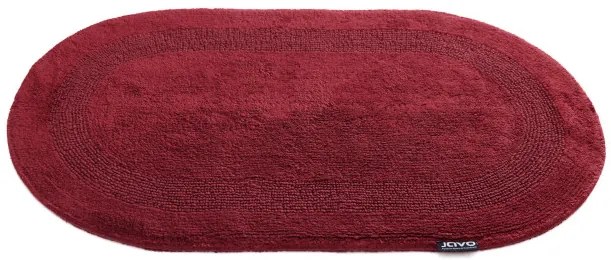 Kúpeľňový koberček Javo Cotton bordový ovál