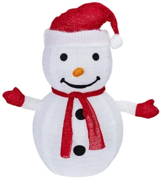 Aigostar - LED Vianočná vonkajšia dekorácia 50xLED/3xAA 0,7m IP44 snehuliak