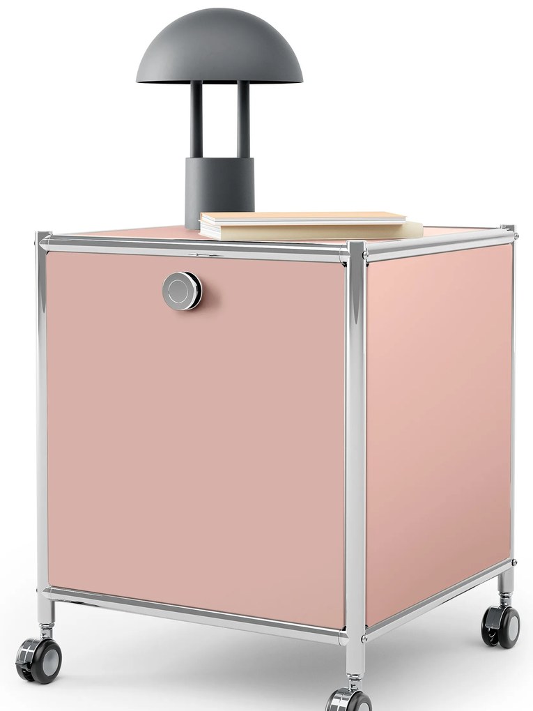 Kovový odkladací stolík »CN3« s 1 výklopným priečinkom, staroružový