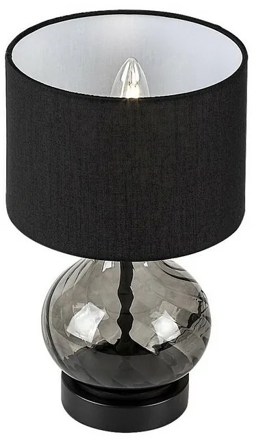 Rabalux 74034 dekoratívna stolná lampa Pirelo, E14, 1x max. 25W, čierna