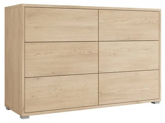 Komoda so zásuvkami Alekto K6SZ AK05, Farby: biela
