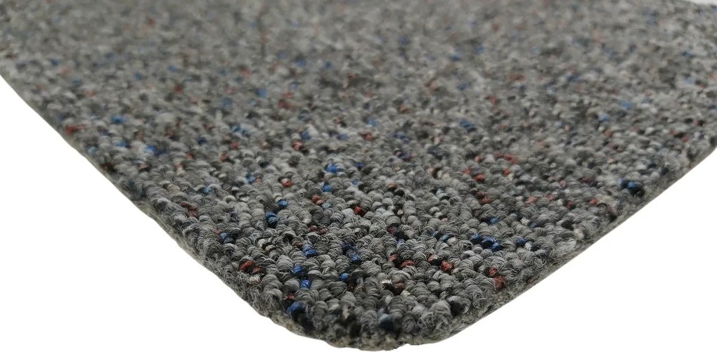 AKCIA: 580x400 cm Koberec metráž New Techno 3525 šedé, šíře, šedá, ab (mriežka), chodba / predsieň