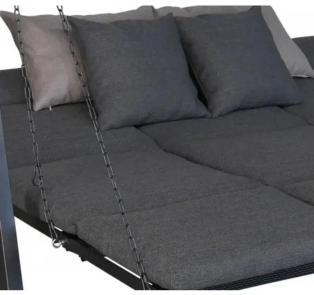 Doppler LOUNGE SMART sivá - luxusná záhradná hojdačka