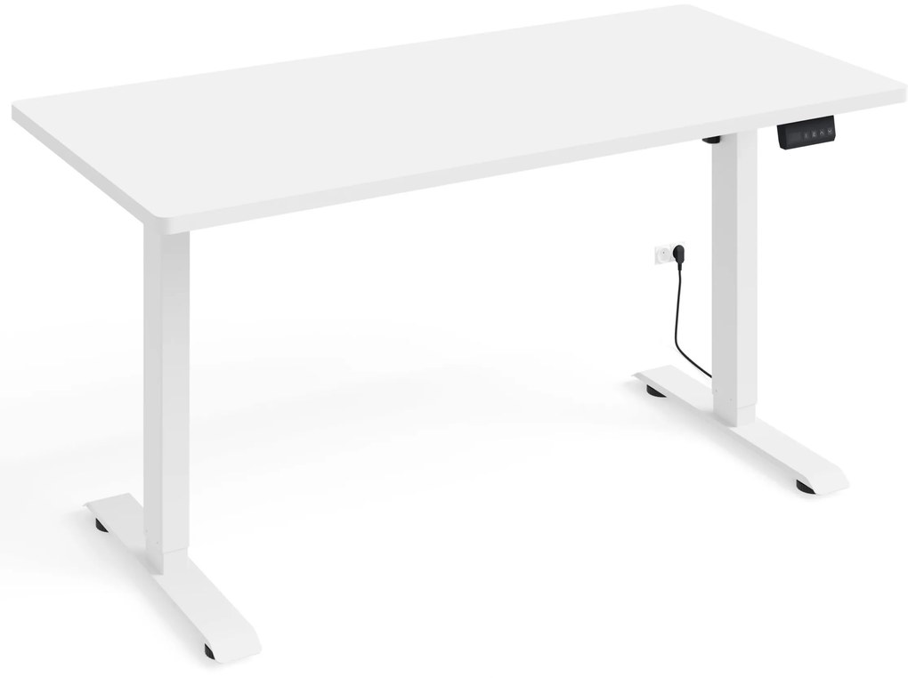 Elektrický PC stolík Motiva 140 (biela). Akcia -20%. Vlastná spoľahlivá doprava až k Vám domov. 1124893