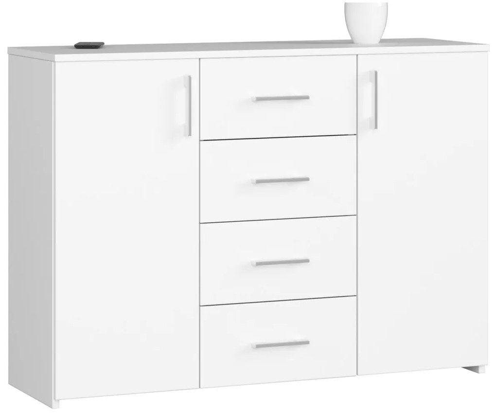 Komoda Torvi K 110,4 cm biela matná