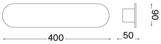 Ideal Lux - LED Nástenné svietidlo ECHO LED/20W/230V 40 cm CRI 90 mosadz
